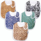KiddyStar organic cotton bib with soft front fabric for sensitive skin and daily messes.