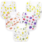 KiddyStar organic cotton bib – soft-front fabric for gentle skin contact.