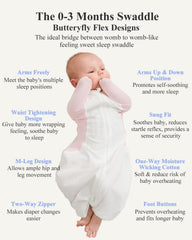 KIDIRA moisture-wicking swaddle keeps baby's skin dry and breathable.