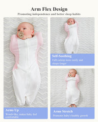 KIDIRA swaddle foot-buttons design offers adjustable fit and scratch protection.