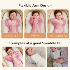 KIDIRA Transition Swaddle Sleep Sack moisture-wicking fabric keeps skin dry.