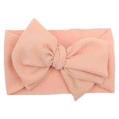 KIDOCHEESE big bows headband newborn-fit fits newborns comfortably with soft elastic.