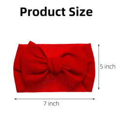 KIDOCHEESE Christmas baby bows side wear; secure fit for infants.