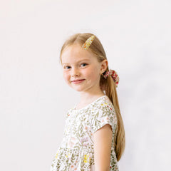 KIDOCHEESE soft-cotton fabric hair clip for comfortable all-day wear
