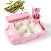 Kids Garden car dinnerware plate pink, kid-friendly design for meals.