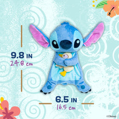 Stitch embroidery detail on the blanket boosts collectability and character recognition
