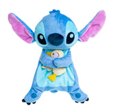 Kids Preferred Disney Stitch Snuggle Blanket blue front view for cozy cuddle and nap time