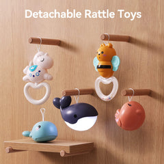 KidsMind back-panel activities and beads features spinning wheel and turning pages for play.