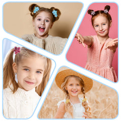 Kifmurase gray camellia ball hair tie blends with outfits for everyday wear.