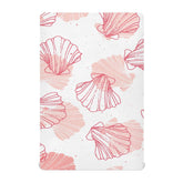 Kigai coral seashell crib sheet on mattress for snug breathable sleep