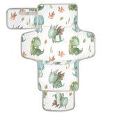 Kigai Cute Dragon changing pad folded for compact travel convenience