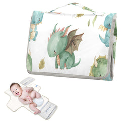 Kigai Cute Dragon changing pad opened to a 12 x 25 inch surface