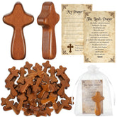 Kigley 60-set bulk wooden crosses for church gift sharing