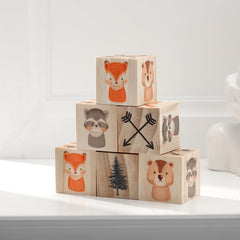 Kigley woodland animal block raccoon on wood adds charming decor with tactile surface