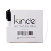 Kiinde Twist cap labels with dispenser clearly organized for fast date and volume tracking