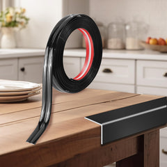 Kikerike corner protector close-up shows durable self-adhesive edge protection for furniture