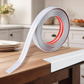 Kikerike corner-protector-peel-stick-20ft-white shows easy tool-free installation for edge protection.