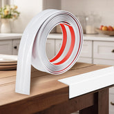 Kikerike corner protector on wall, quick peel-and-stick installation.