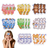 Kiluiu fever relief patch on a child's forehead provides gentle cooling.