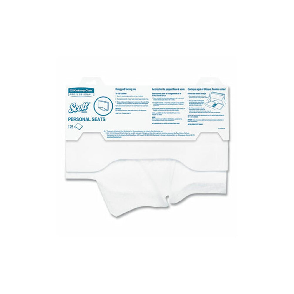 Kimberly-Clark Scott Personal Seats cover front view showing sanitary protection for shared desks.