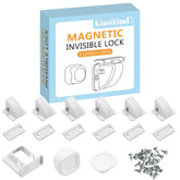 Kimitimi 6-pack magnetic cabinet locks shown together for secure, invisible child safety in cabinets.