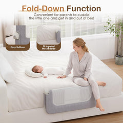 Kincongi bed rail breathable mesh panels promote cooler nights