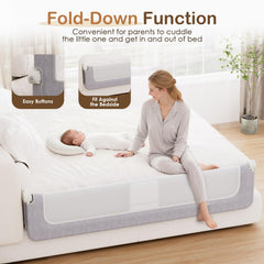 Kincongi bed rail strap-ties secure the barrier firmly