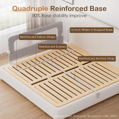 Kincongi bed rail swing-down action demonstrates easy access.