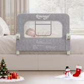 Kincongi bed rail wide base under mattress for secure barrier