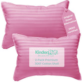 kinder Fluff mini toddler pillow 10x15in pink for compact toddler comfort