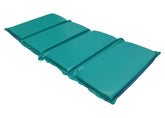 KinderMat jr-daydreamer rest mat blue-teal folded for easy portable nap time.