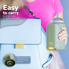 KinderSense bottle warmer battery indicator and flashlight features