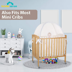 KinderSense Pack N Play Tent mesh close-up - high-quality breathable fabric shields insects
