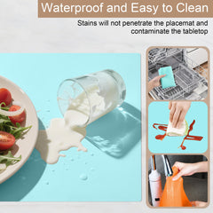 KindGa placemats dishwasher-safe for quick cleanup after meals