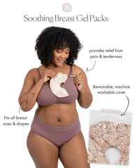 Kindred Bravely gel pads wrapped around a pump flange to support pumping comfort.