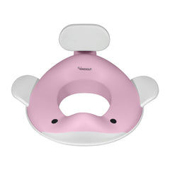 Kindsgut potty seat whale pink front view highlights stable kid-friendly seating