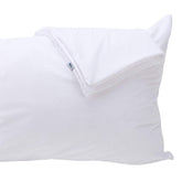 Kingnex toddler pillow protector waterproof closeup highlights moisture barrier for drool and spills