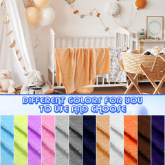 Kinlop baby blankets in crib use demonstrating versatile size for comfort