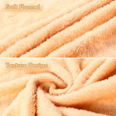 Kinlop flannel blanket close-up reveals soft texture and cute designs for babies