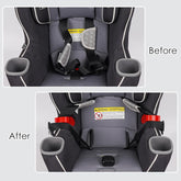 Kinoy Harness Organizer dual clip design provides flexible, secure strap management.