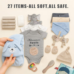 Kipwake 100% cotton outfits, soft daily wear for newborns.