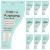 Kisangel milk powder storage bags 60-pack packaging keeps formula organized for on-the-go feeding.