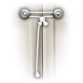 KisCords baby safety cabinet lock on a round knob for quick childproofing.