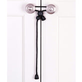 Kiscords baby safety cabinet lock closeup on knob shows no-drill setup for home safety