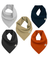 Kishu Baby Indi bandana bib on model, front-wear style offering 20 looks for busy days.