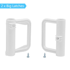 KISKIZ bottom mounting bracket provides stable gate anchoring.