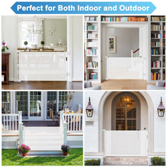 KISKIZ gate rolled-up space-saving design ideal for narrow hallways.