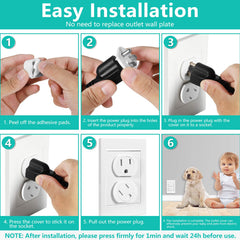 KISKIZ outlet covers ABS plastic durability and fireproof insulation