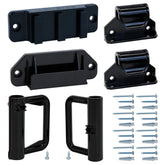 KISKIZ retractable gate top mounting bracket secured for stable wall installation.