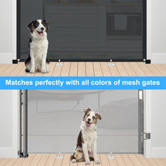KISKIZ white ring accessory for tidy, secure gate hardware.